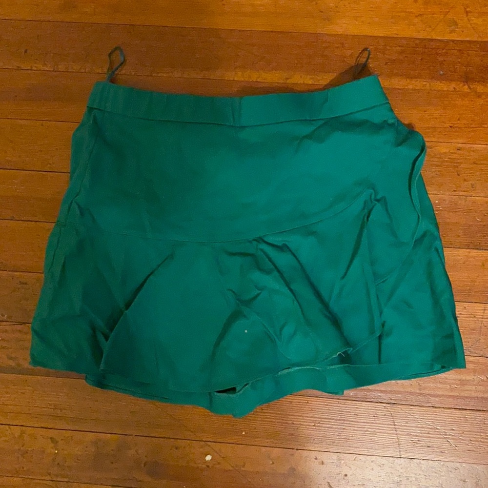 Green Zara Ruffle Skort